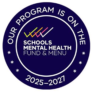 Victorian Schools Mental Health Menu logo navy